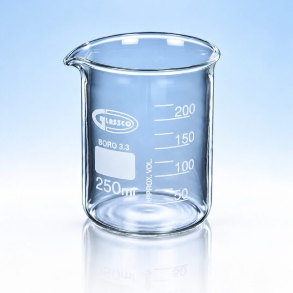 Vaso (Beaker) precipitado de vidrio borosilicato forma baja